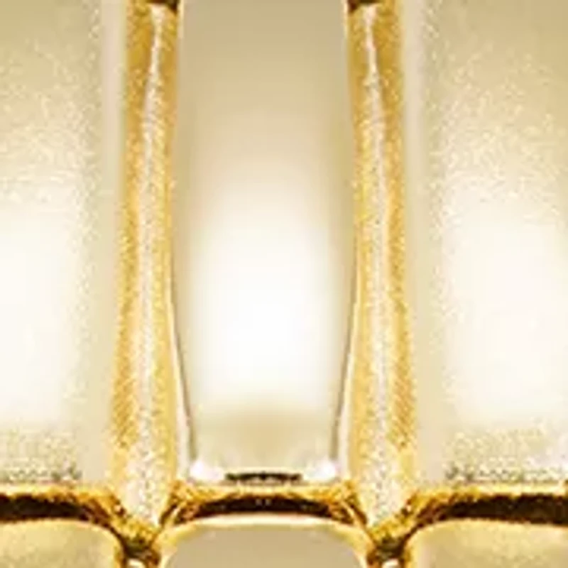  Round Crystal Accented Bezel Gold Tone Watch