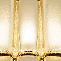  Round Crystal Accented Bezel Gold Tone Watch