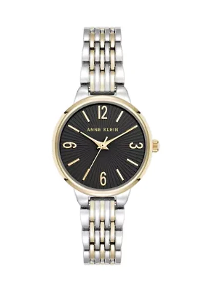 Women's Quartz Jet Round Two-Tone Bracelet Watch