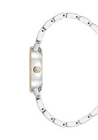 Women's Quartz Jet Round Two-Tone Bracelet Watch