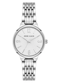 Anne Klein Women's Quartz Charming Silver-Tone Alloy Metal Watch, 30mm