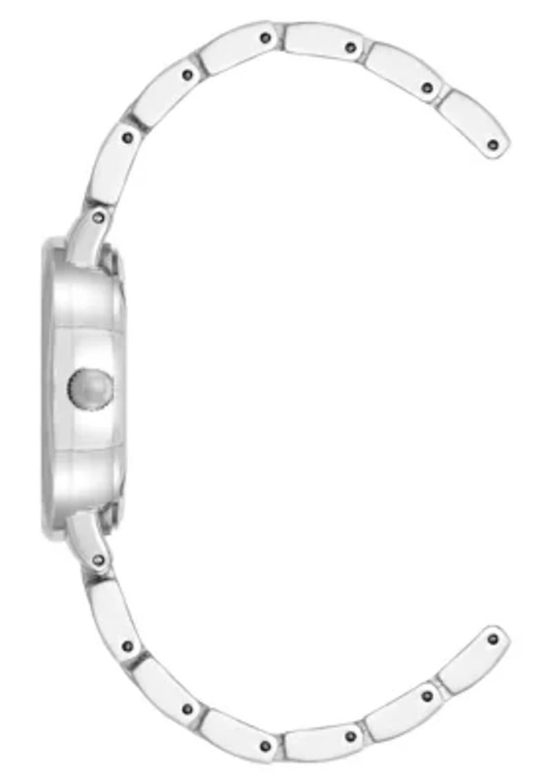 Anne Klein Women's Quartz Charming Silver-Tone Alloy Metal Watch, 30mm