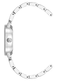 Anne Klein Women's Quartz Charming Silver-Tone Alloy Metal Watch, 30mm
