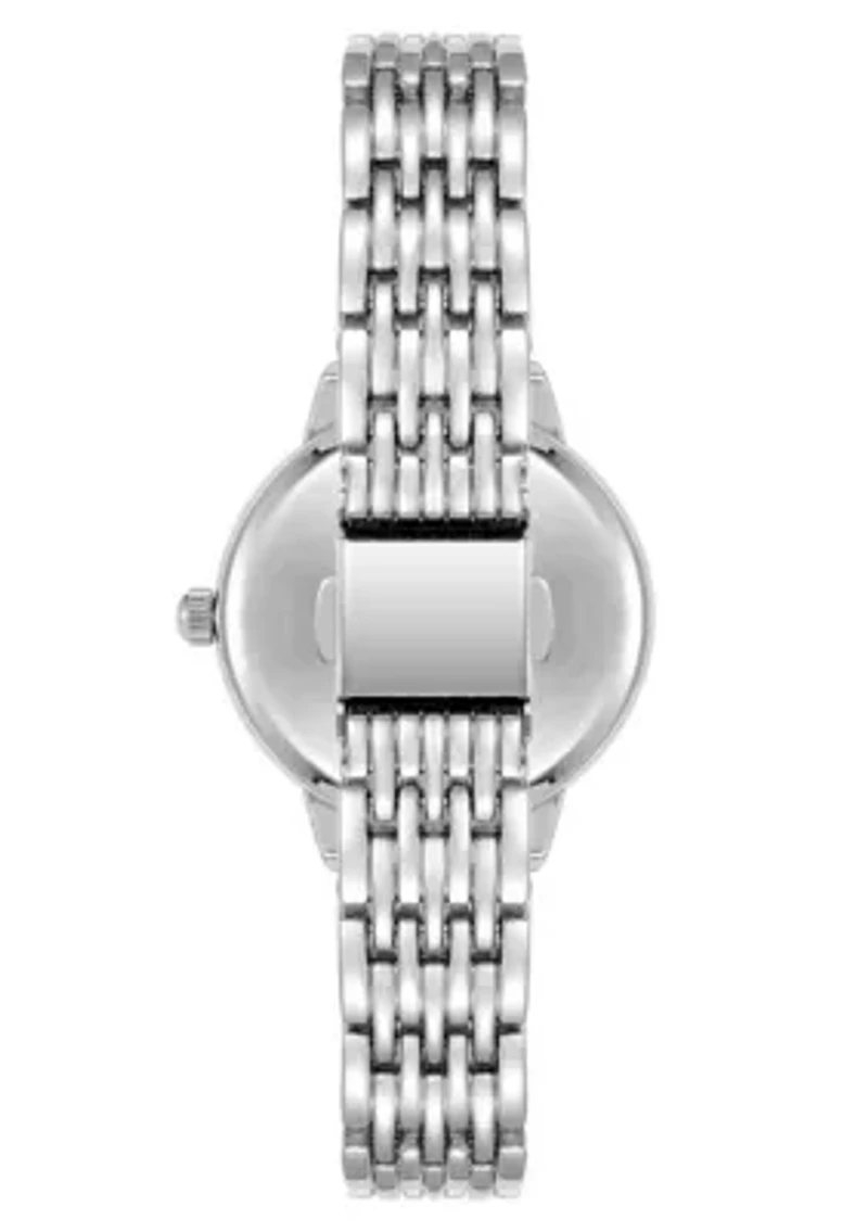 Anne Klein Women's Quartz Charming Silver-Tone Alloy Metal Watch, 30mm