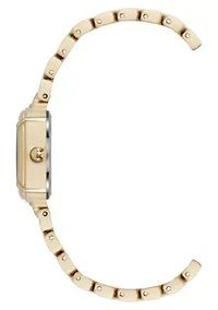 Anne Klein Women's Modern Easy To Read Dial Gold-Tone Metal Alloy Bracelet Watch Set, 22mm