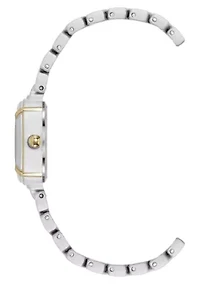 Anne Klein Women's Modern Easy To Read Dial Two-Tone Metal Alloy Bracelet Watch Set, 22mm