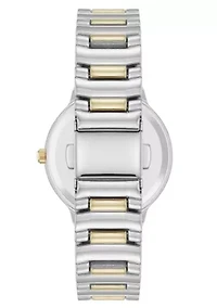 Anne Klein Women's Quartz Essential Round Two-Tone Metal Alloy Watch, 32mm