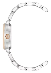 Anne Klein Women's Quartz Classy Silver-Tone and Rose Gold-Tone Metal Alloy Watch, 30mm