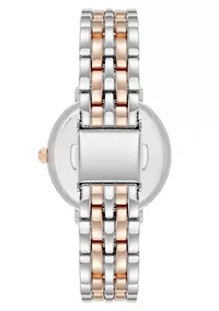 Anne Klein Women's Quartz Classy Silver-Tone and Rose Gold-Tone Metal Alloy Watch, 30mm