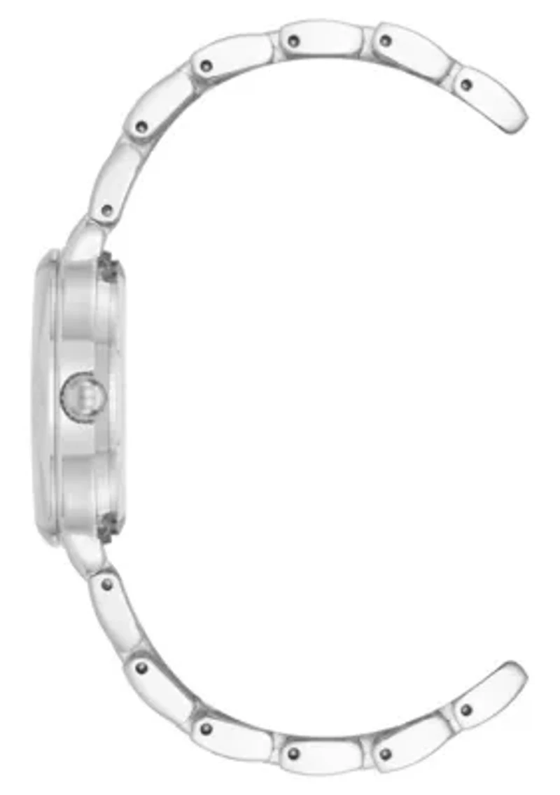 Anne Klein Women's Quartz Classy Silver-Tone Metal Alloy Watch, 30mm