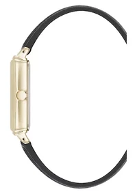 Anne Klein Women's Quartz Casual PU Leather and Gold-Tone Metal Alloy Watch
