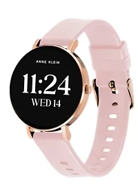 Anne Klein Women's Connect It Prism Smartwatch with Rose Gold-Tone Metal Alloy and Pink Silicone Bands