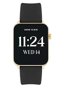 Anne Klein Women's Connect It Stellar Smartwatch with Gold-Tone Stainless Steel Mesh and Silicone Bands