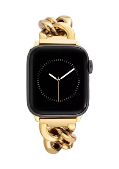 Gold-Tone Mixed Metal Chain Bracelet compatible with 42/44/45/Ultra(49mm) Apple Watch®
