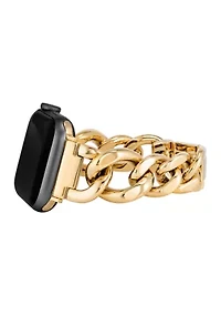 Gold-Tone Mixed Metal Chain Bracelet compatible with 42/44/45/Ultra(49mm) Apple Watch®