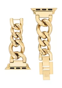Gold-Tone Mixed Metal Chain Bracelet compatible with 42/44/45/Ultra(49mm) Apple Watch®