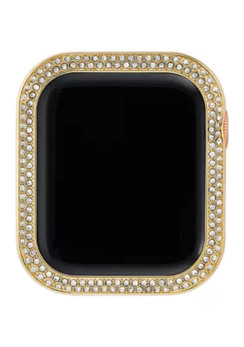 Gold Tone Mixed Metal Bumper with Crystal Accents for 44 Millimeter Apple Watch®