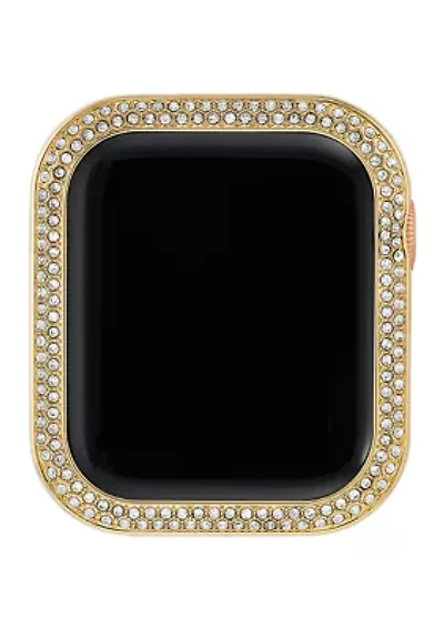 Gold Tone Mixed Metal Bumper with Crystal Accents for 44 Millimeter Apple Watch®