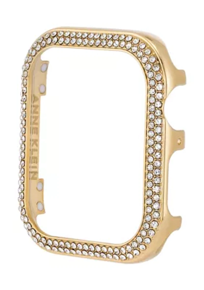Gold Tone Mixed Metal Bumper with Crystal Accents for 44 Millimeter Apple Watch®