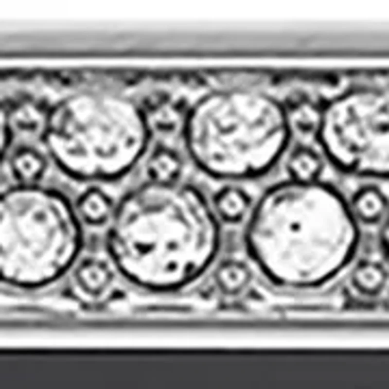 Silver Tone Mixed Metal Bumper with Crystal Accents for 44 Millimeter Apple Watch®