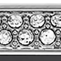 Silver Tone Mixed Metal Bumper with Crystal Accents for 44 Millimeter Apple Watch®