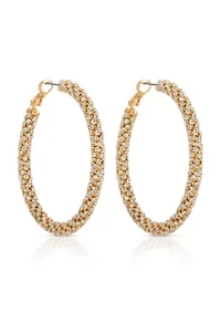 Ettika Rope Chain Hoops