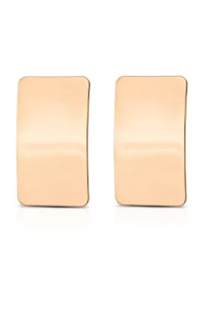 Ettika Rectangle Metal Stud Earrings
