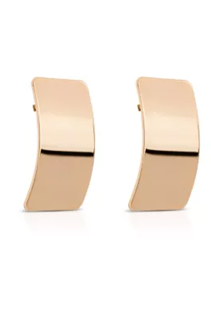 Ettika Rectangle Metal Stud Earrings