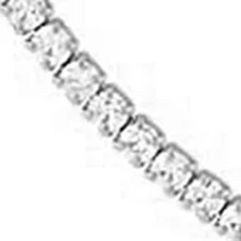 Sterling Silver 15" Classic Thin Tennis Necklace