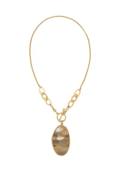 Gold-Tone 18" Chain Pendant Necklace