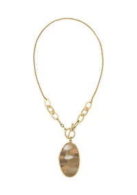 Gold-Tone 18" Chain Pendant Necklace