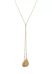 Gold-Tone 24" Adjustable Pull Back Chain Necklace