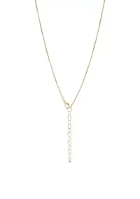 Gold Tone Long Animal Pendant Necklace