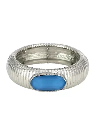 Hex Stone Cuff Bracelet