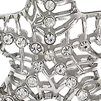 Long Crystal Starfish Pendant Necklace 