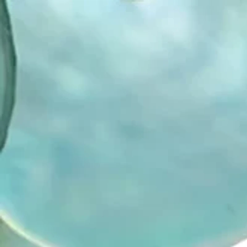 Gold-Tone Aqua Cascade Shell Kite Earrings