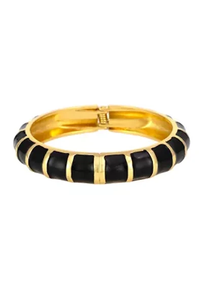 Gold Tone Enamel Bracelet