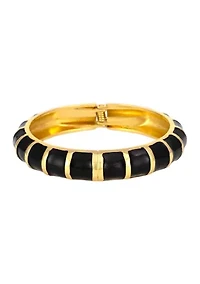Gold Tone Enamel Bracelet