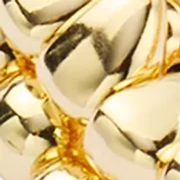 Gold Tone Beaded Coil Bracelet