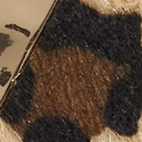 Multi Row Leopard Print Cord Teardrop Necklace