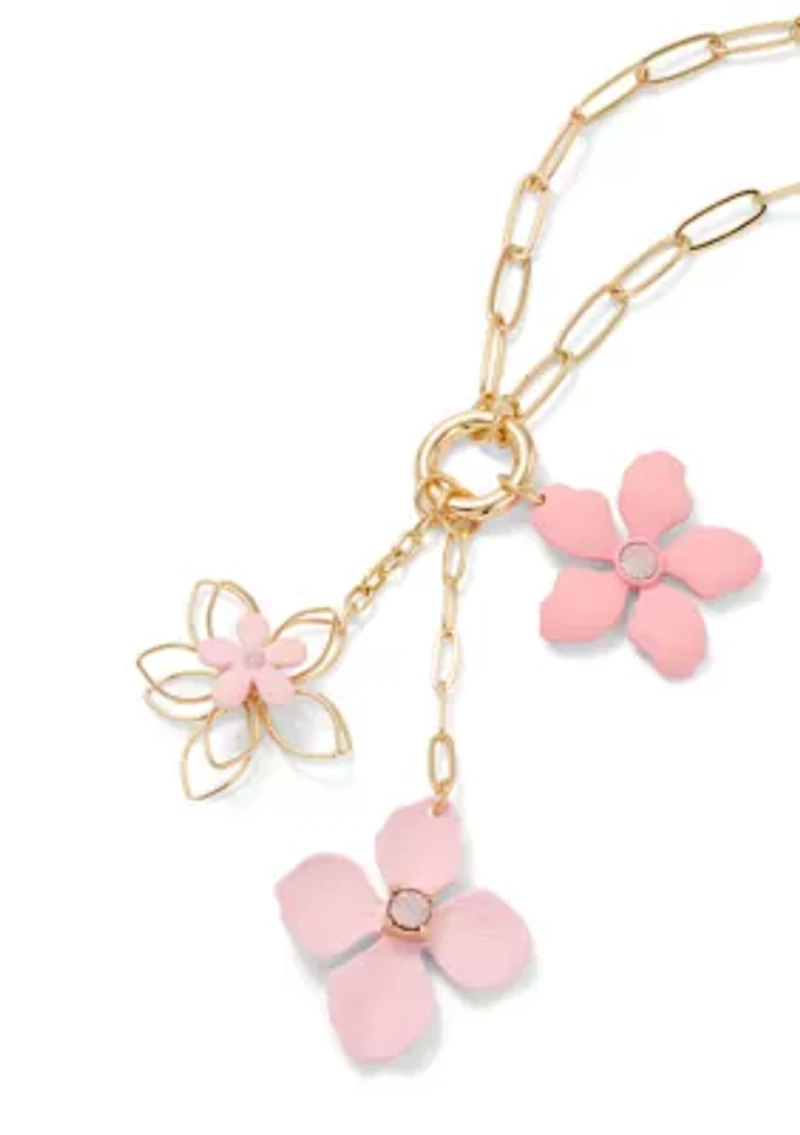 Flower Chandelier Pendant Necklace
