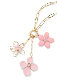 Flower Chandelier Pendant Necklace