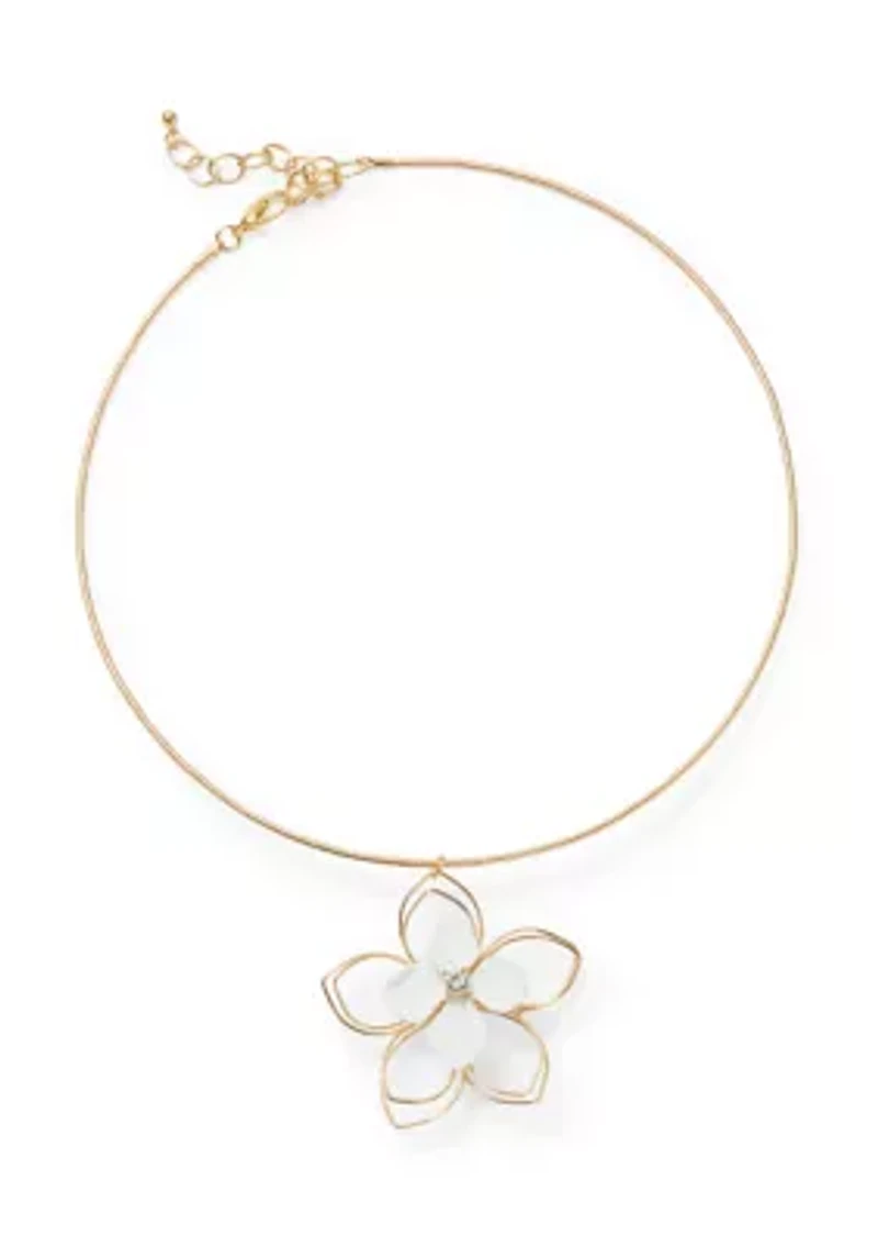 Flower Pendant Necklace