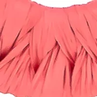 Coral Raffia Wrapped Open Teardrop Earrings