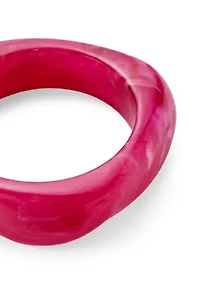 Square Lucite Bangle Bracelet
