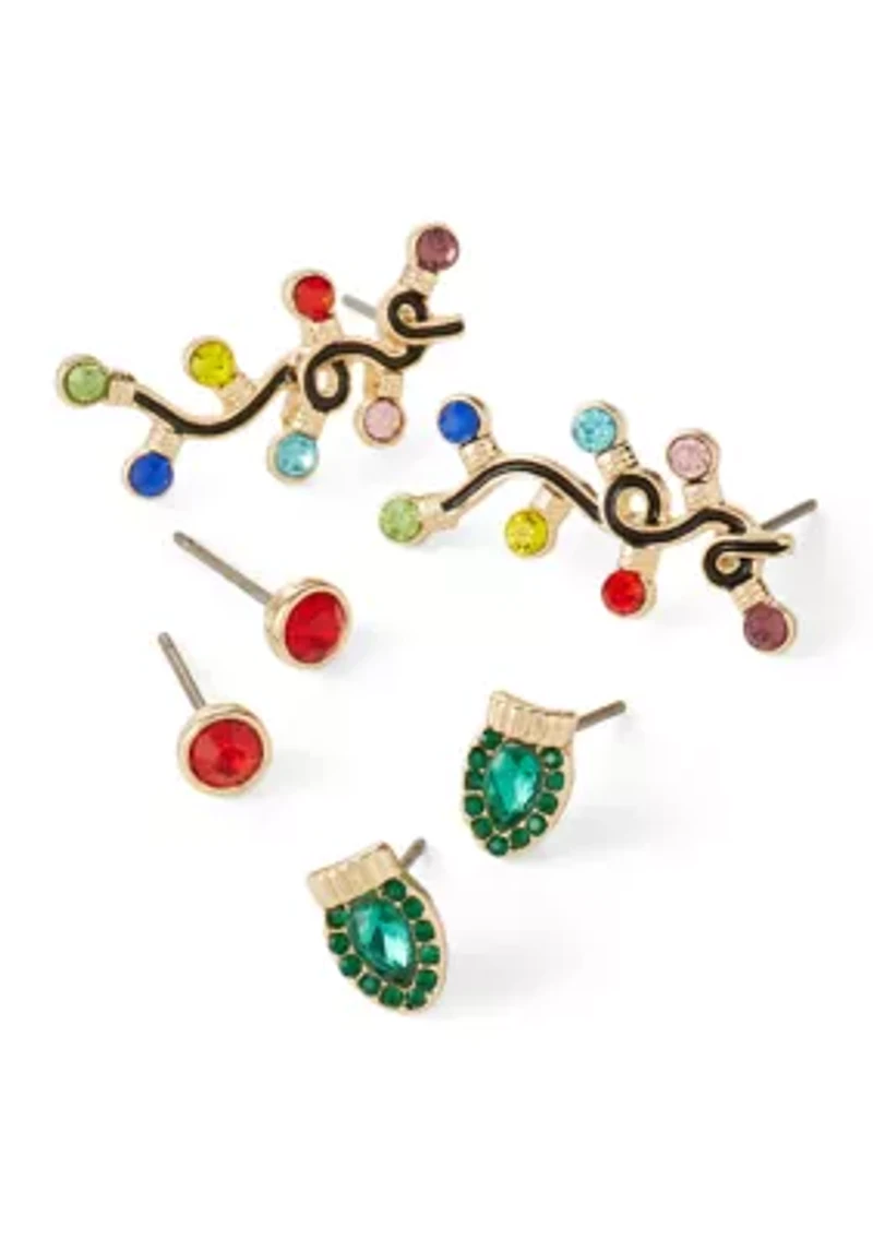 Christmas Stud Earring Set