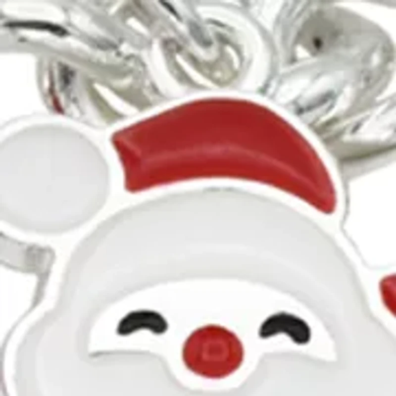 Santa Christmas Charm Bracelet