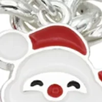 Santa Christmas Charm Bracelet