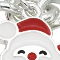 Silver Tone Holiday Charm Bracelet