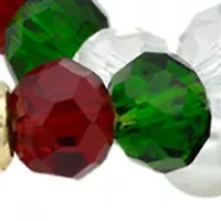 Christmas Stocking Beaded Charm Bracelet Set